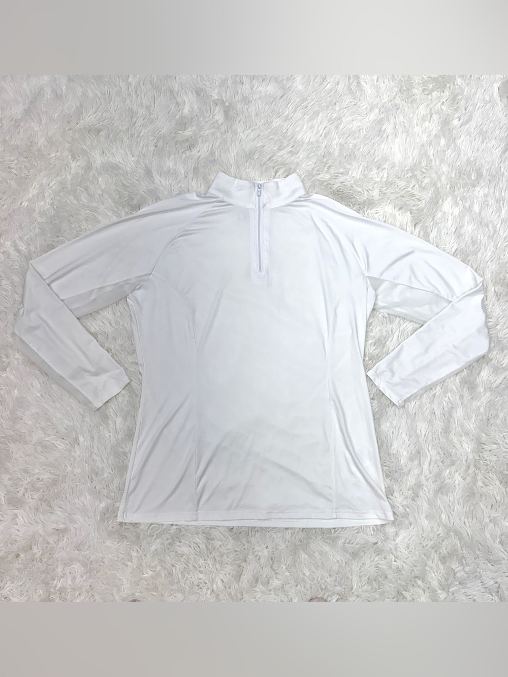 NWOT Women’s Large White Smartpak Long Sleeve Horseback Riding Sunshirt
